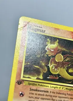 Magmar 39/62 (DMG) 1st Edition Uncommon Fossil Set 1996 WOTC Pokemon Card - Image 4