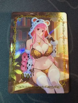 Goddess Perona Leopard Preimium Thick Card Waifu Doujin One Piece Full Art - Image 1