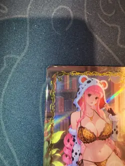 Goddess Perona Leopard Preimium Thick Card Waifu Doujin One Piece Full Art - Image 2