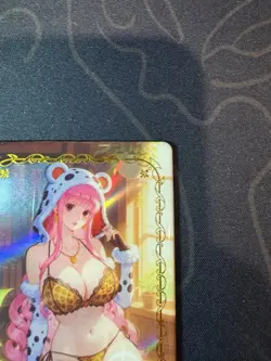 Goddess Perona Leopard Preimium Thick Card Waifu Doujin One Piece Full Art - Image 3