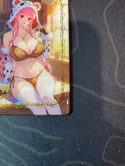 Goddess Perona Leopard Preimium Thick Card Waifu Doujin One Piece Full Art - Image 4