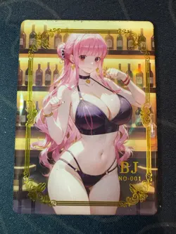 Goddess Perona Black Bikini Preimium Thick Card Waifu Doujin One Piece Full Art - Image 1