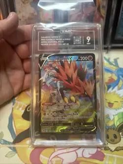 Pokemon Galarian Zapdos V TG19/TG30 Astral Radiance TAG 9 Mint - Image 1
