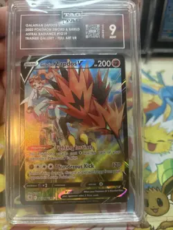 Pokemon Galarian Zapdos V TG19/TG30 Astral Radiance TAG 9 Mint - Image 4