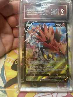 Pokemon Galarian Zapdos V TG19/TG30 Astral Radiance TAG 9 Mint - Image 5