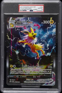 2021 POKEMON SWSH BLACK STAR PROMO #184 FULL ART/JOLTEON VMAX PSA 10 - Image 1