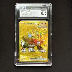Pokemon TCG - Gouging Fire ex 214/162 Temporal Forces - CGC 8.5 NM/MINT+ - Image 1