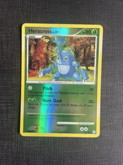 Pokemon TCG Heracross Diamond & Pearl 28/130 Reverse Holo Rare LP/NM - Image 1