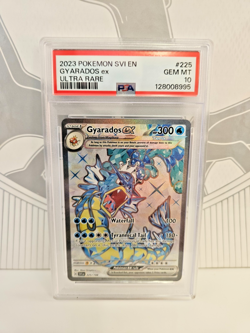 PSA 10 GYARADOS ex Scarlet Violet SVI EN 225/198 Full Art GEM MINT 2023 Pokemon - Image 1