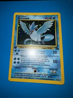 Articuno Holo Rare 1st Edition 2/62 - 1999 Fossil WoTC Pokemon TCG Card NM/LP - Image 1