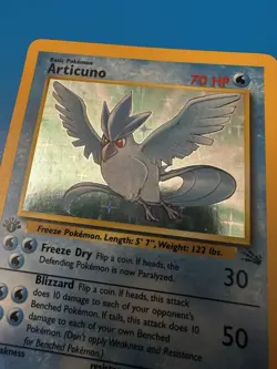 Articuno Holo Rare 1st Edition 2/62 - 1999 Fossil WoTC Pokemon TCG Card NM/LP - Image 4