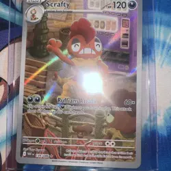 Scrafty 139/086 SV: White Flare Pokemon Card NM - Image 1