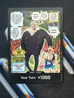 Monkey D Garp Luffy Manga 2nd Anniversary Tournament Promo DON!! One Piece Card - Image 1