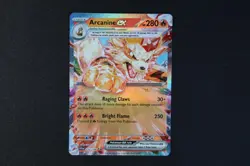 Arcanine ex 032/198 Holo Shiny Pokemon TCG Card Scarlet Violet 2023 NEAR MINT - Image 1
