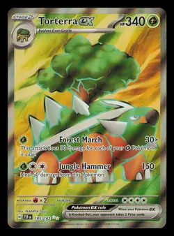 Torterra ex - 185/162 - Full Art - Temporal Forces - NM/M - Pokemon Card - Image 1