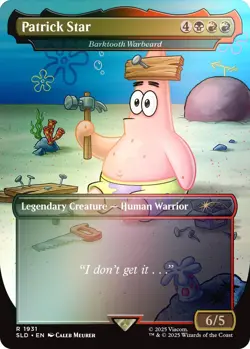 Patrick Star - Barktooth Warbeard (Rainbow Foil) [Secret Lair Drop Series] Foil - Image 1