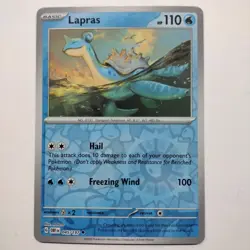 Pokemon Lapras 045/197 Obsidian Flames Reverse Holo NM - Image 1