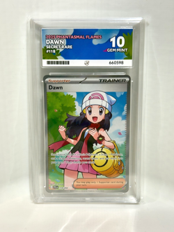Pokemon TCG - Dawn 118/094 - Secret Rare - ACE 10 Gem Mint - Phantasmal Flames - Image 1
