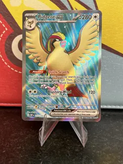Pokemon TCG - 2023 Pidgeot ex 217/197 - Obsidian Flames Ultra Rare Holo - Mint - Image 1