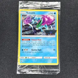 Suicune - 59/214 - Legendary Pokemon Stamp - Lost Thunder - Pokemon - SEALED - Image 1