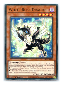 White Rose Dragon - LDS2-EN109 - Ultra Rare - 1st Edition - Yugioh - Image 1