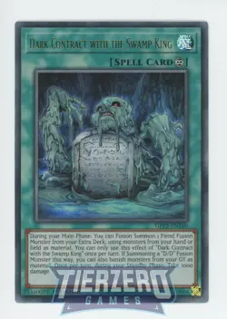 Yugioh Dark Contract with the Swamp King GFP2-EN160 Ultra Rare 1st Edition Near - Image 1