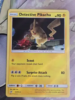 Detective Pikachu 10/18 2019 Holo Promo Pokemon Card TCG VLP - Image 1
