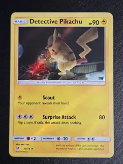 Detective Pikachu 10/18 2019 Holo Promo Pokemon Card TCG VLP - Image 2