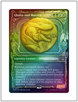 1x Ghalta and Mavren, Foil, Showcase Multiverse Legends, MTG NM - Image 1