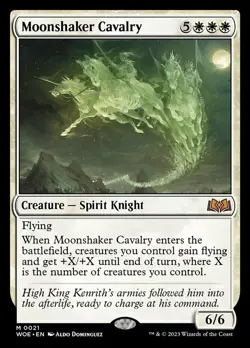 [1x] Moonshaker Cavalry Near Mint, English Wilds of Eldraine MTG Magic - Image 1
