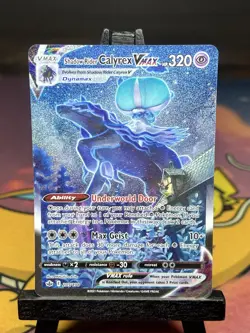 Pokemon TCG Shadow Rider Calyrex VMAX 205/198 Chilling Reign Alternate Art Holo - Image 1