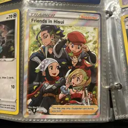 Pokemon Friends in Hisui (Full Art) 148/159 Crown Zenith Holo TCG NM-M - Image 1
