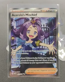 Pokemon TCG - Acerola’s Mischief 165/132 - Mega Evolution - Ultra Rare Full Art - Image 1