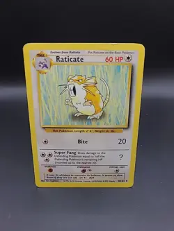 Pokemon TCG Raticate Base Set, Uncommon Card 40/102 MP - Image 1