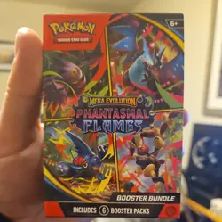 Pokemon TCG Mega Evolution Phantasmal Flames Booster Bundle (6 Pack) X2- Sealed - Image 1