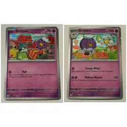 Drifloon MEP 005 Drifblim MEP 006 Black Star Promo Cosmos Holo Pokemon TCG Mega - Image 1