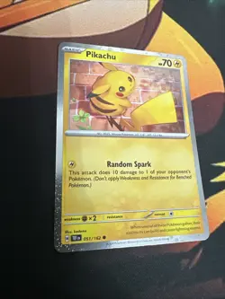 Pikachu 051/162 Cosmo Holo Temporal Forces Promo 2024 - Pokemon Card TCG (NM) - Image 2