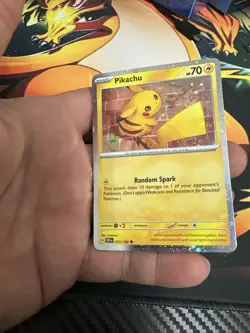 Pikachu 051/162 Cosmo Holo Temporal Forces Promo 2024 - Pokemon Card TCG (NM) - Image 3