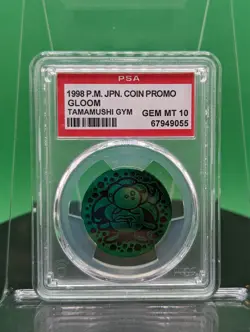 PSA 10 Gloom Coin Tamamushi City Gym Promo 1998 Japanese Pokemon TCG C/G/M TM - Image 4