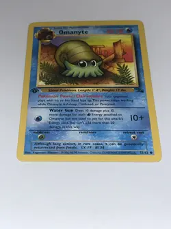 Pokemon TCG Omanyte Fossil 52 Regular 1st Edition Common - Image 3