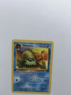 Pokemon TCG Omanyte Fossil 52 Regular 1st Edition Common - Image 5