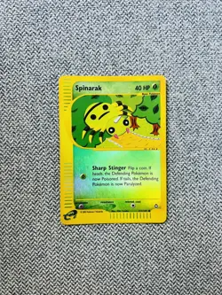 Spinarak 111/147 Reverse Holo Aquapolis Pokemon - Image 1