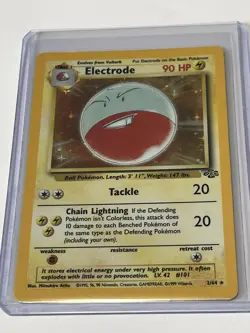 Pokemon Card Electrode 2/64 Jungle Holo Rare Vintage Near Mint - Image 1