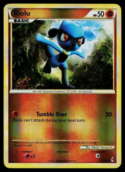 Pokemon Card - Riolu Call of Legends 50/95 Reverse Holo - Image 1