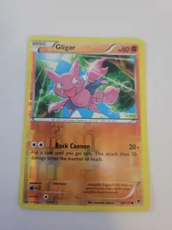 Pokemon TCG Gligar Phantom Forces 46/119 Reverse Holo Common Fighting - Image 1