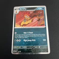 Pokemon TCG Scarlet Violet Promo SVP188 Scrafty Card Journey Together - Image 1