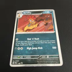 Pokemon TCG Scarlet Violet Promo SVP188 Scrafty Card Journey Together - Image 2