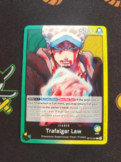 EXACT CARD PICTURD Trafalgar Law Leader OP10-022 Royal Blood One Piece TCG Non-F - Image 1
