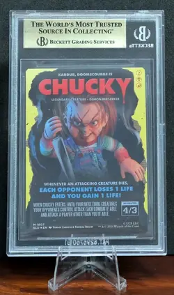 2024 MTG SECRET LAIR DROP FOIL #1807 CHUCKY, Graded, Beckett 9.5 - Image 1