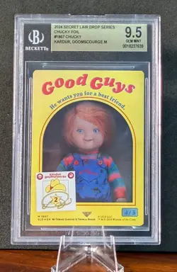 2024 MTG SECRET LAIR DROP FOIL #1807 CHUCKY, Graded, Beckett 9.5 - Image 2